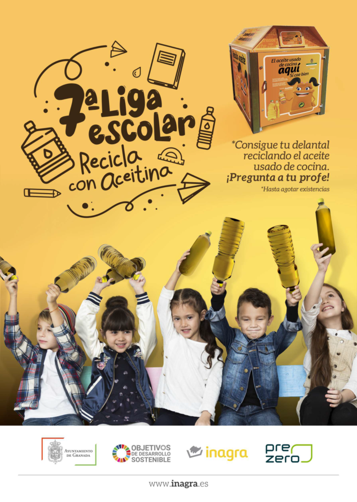 Cartel - 8ª Liga Escolar Recicla con Aceitina - 8ª Liga Escolar Recicla con Aceitina